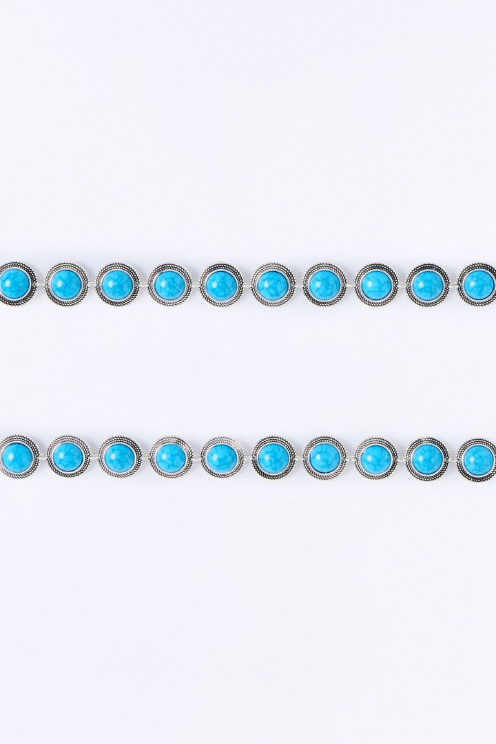 Dusty Trail Jeweled Boot Chain 2 Pack - Blue