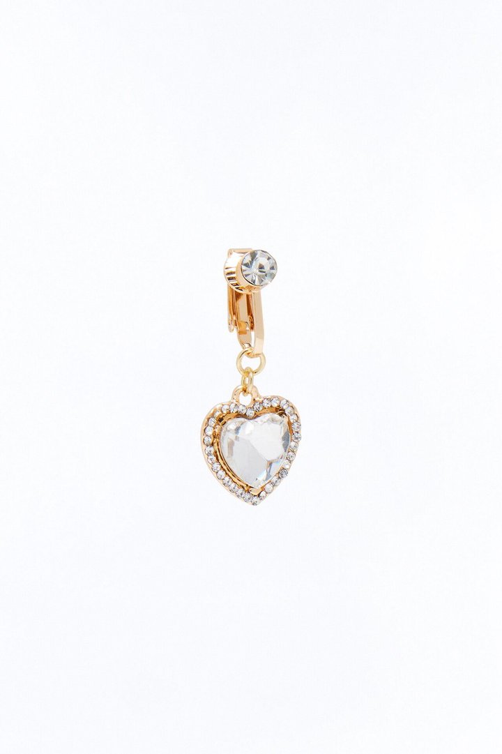 Wanna Be My Lover Clip On Belly Ring - Gold