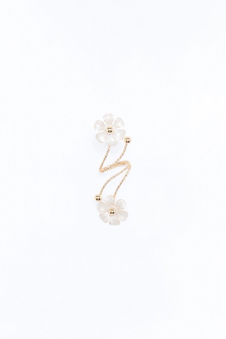 Daisy Wrapped Ring - White/Gold