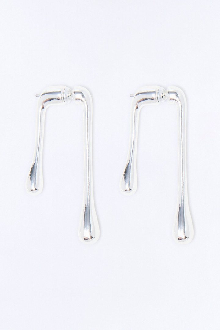 Drip Hardware Earrings - Silver
