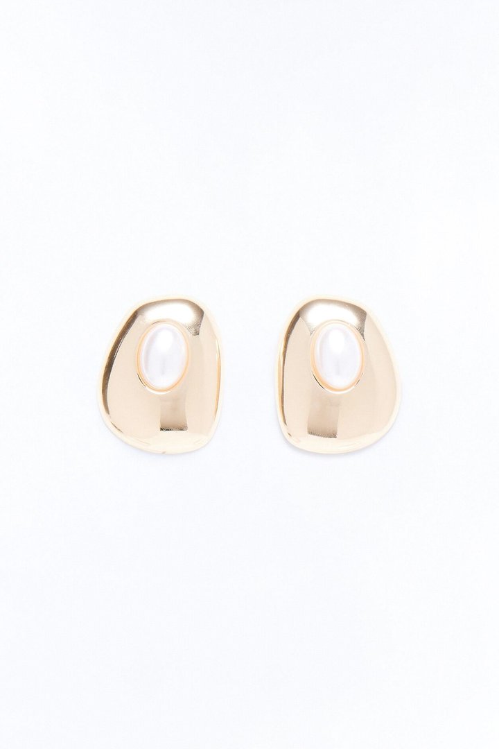 Adora Earrings - White/Gold