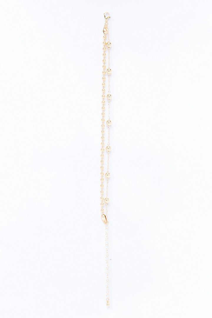 Always With It Layered Anklet - Gold