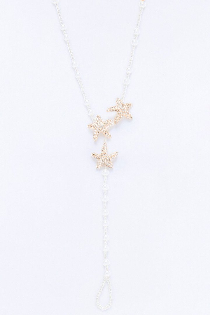 Shoreline Beauty Toe Chain Anklet - White