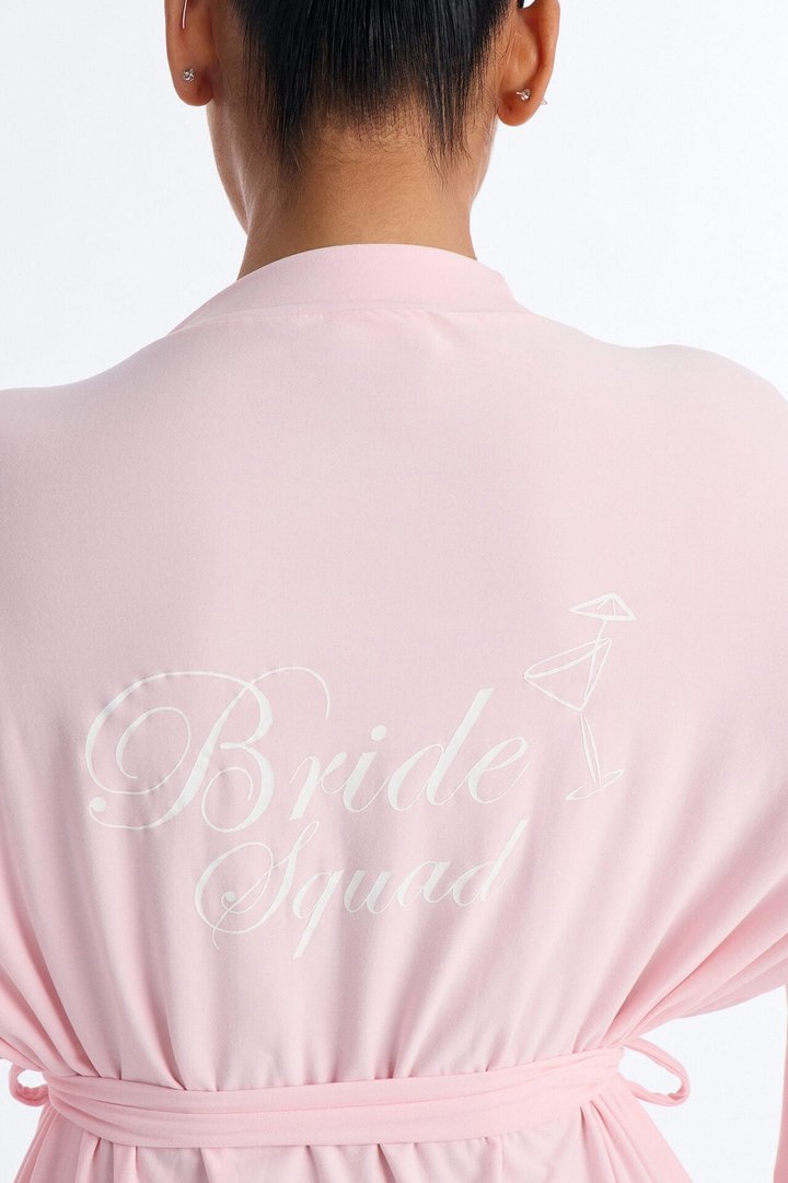 Squad Needs A Martini Robe - Pink