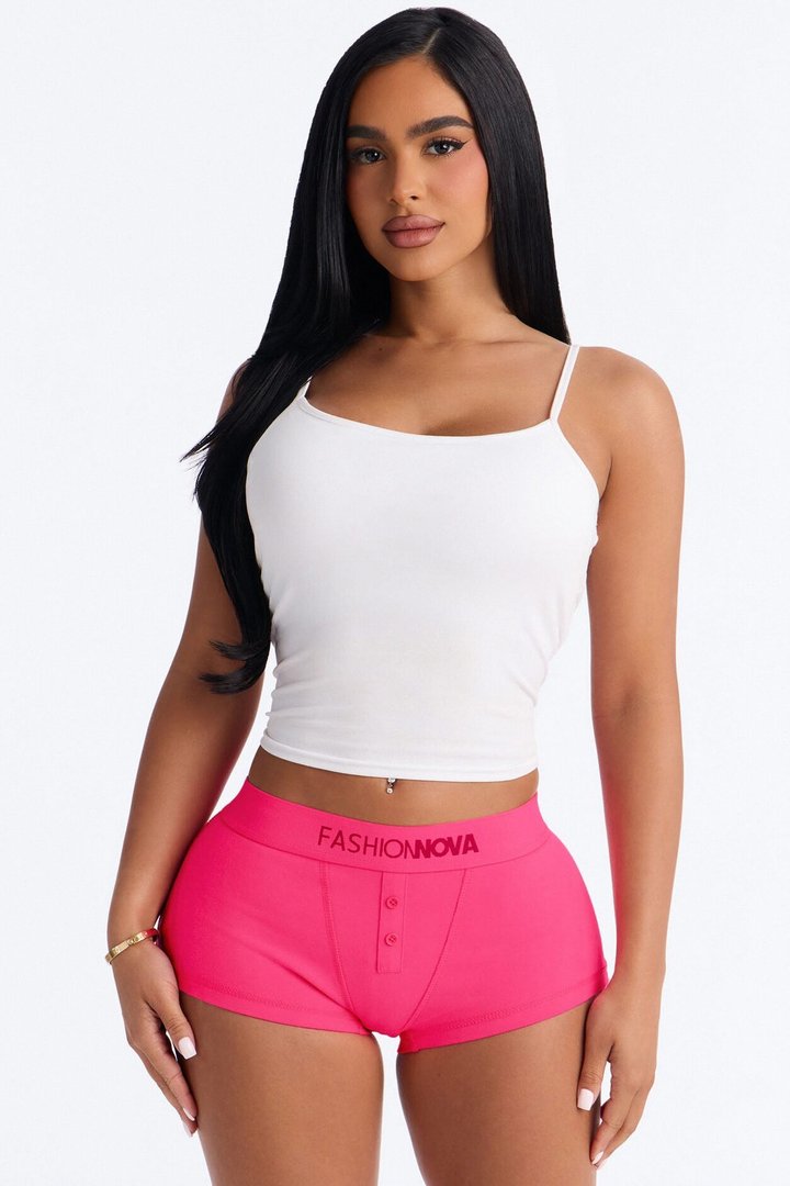 FN Mood Cotton Boyshort - Hot Pink
