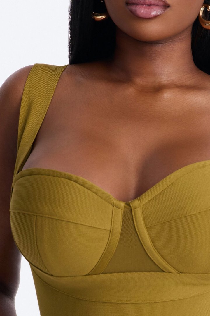 My Revenge Bandage Bodysuit - Olive