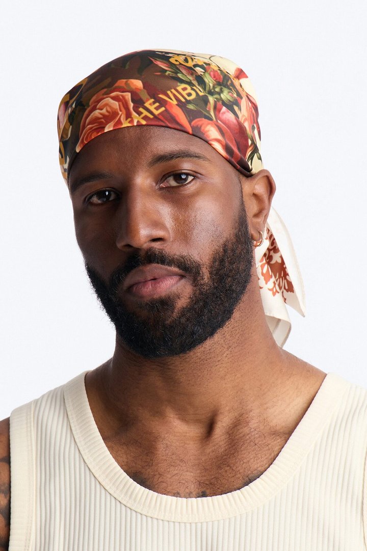 No Room For Saints Large Satin Bandana - Yellow