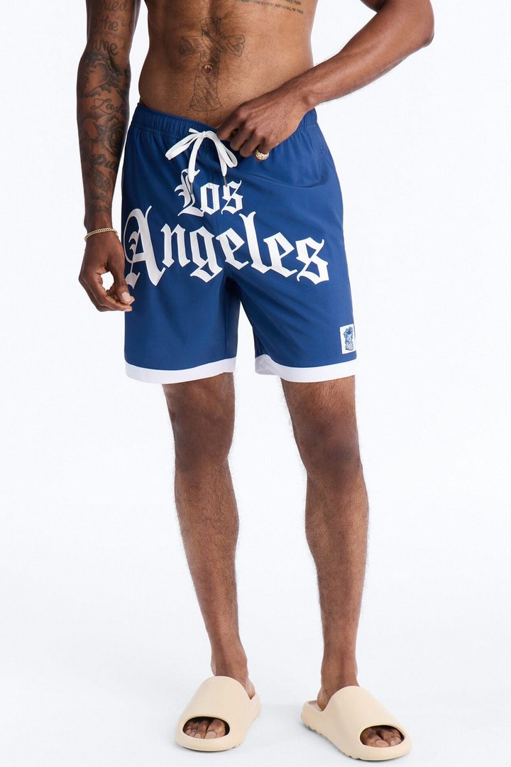 Los Angeles Legend Swim Trunk 7″ - Blue/combo