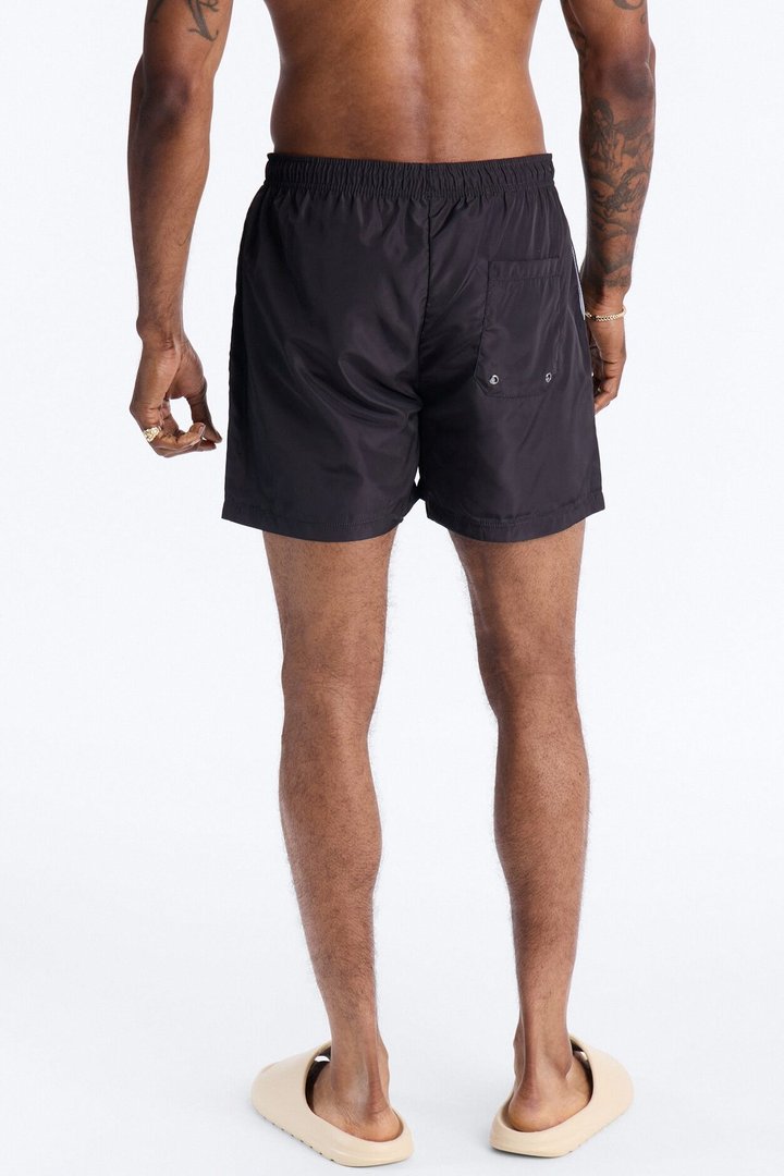 Relaxed God Bless It Swim Trunk 4″ - Black