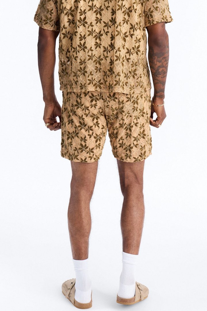 Cabo Canopy Relaxed Short - Tan/Multi