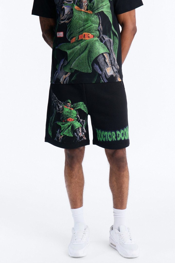 Marvel Dr Doom Sweatshort - Black