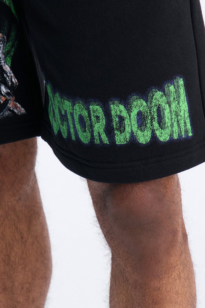 Marvel Dr Doom Sweatshort - Black