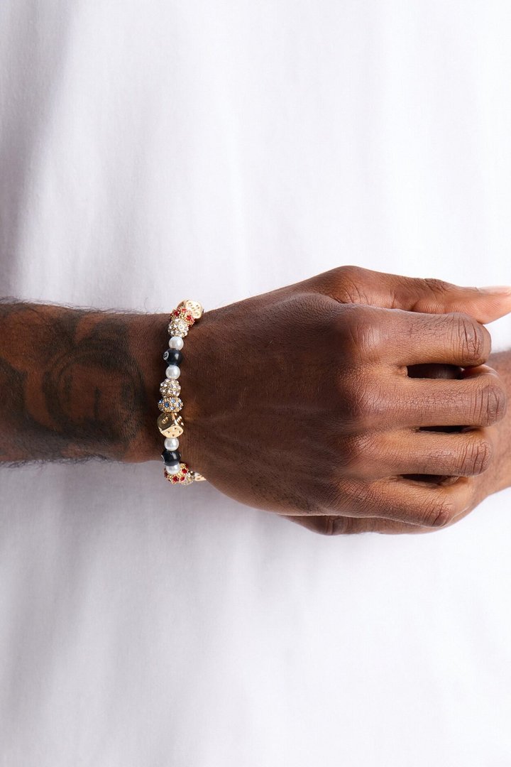 Lucky Shot Bead Bracelet - Gold