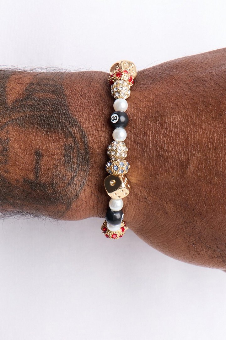 Lucky Shot Bead Bracelet - Gold