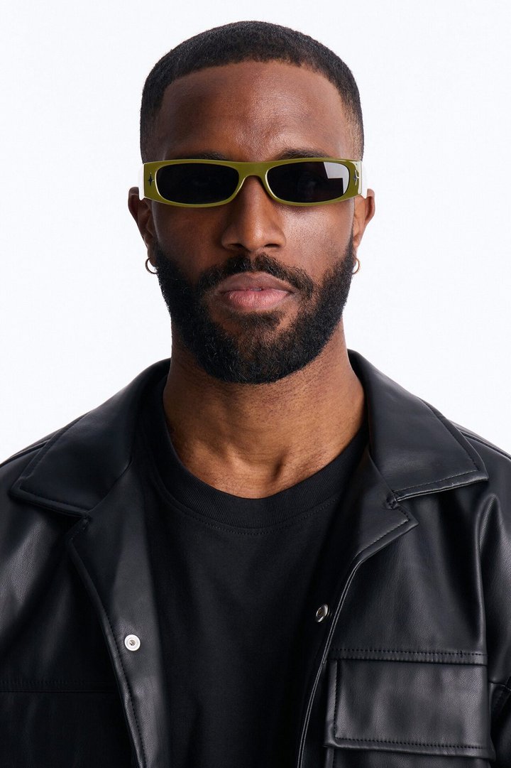 Y2K Starlight Rays Sunglasses - Green