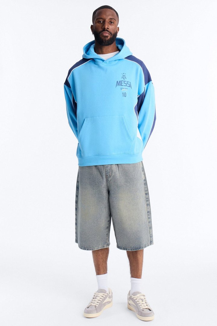 Lionel Messi GOAT Hoodie - Blue