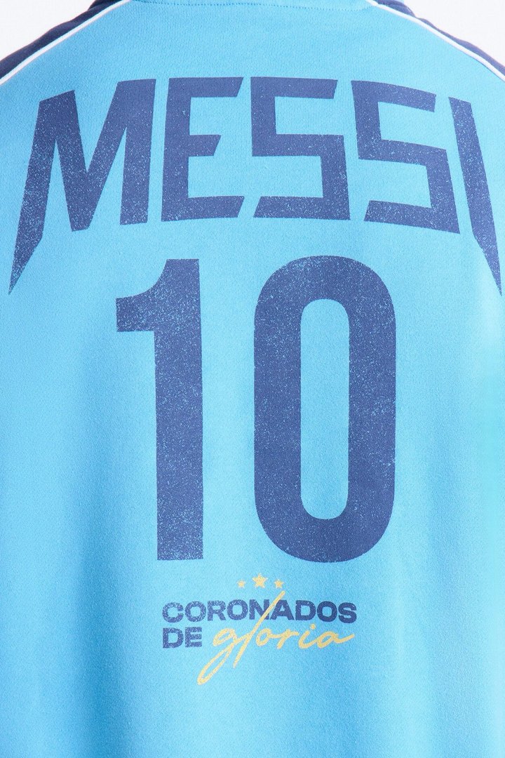 Lionel Messi GOAT Hoodie - Blue