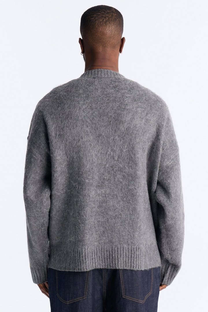 Bejeweled Reverie Cardigan - Grey