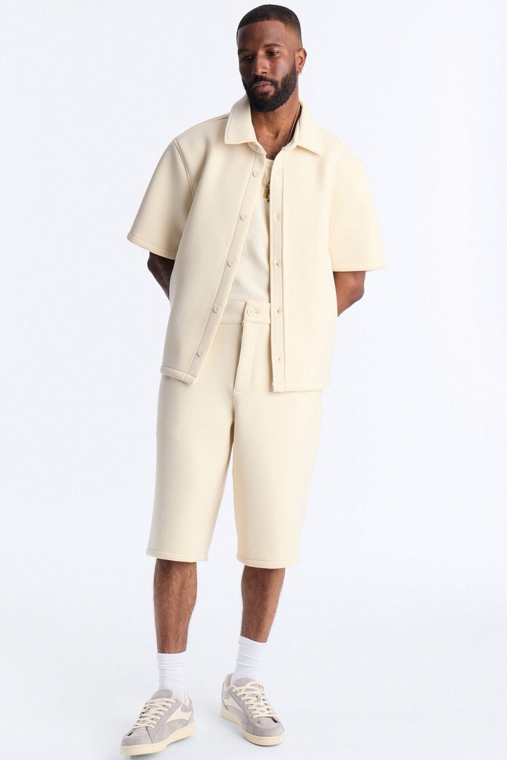 Baggy Arclight Interlock Short - Cream