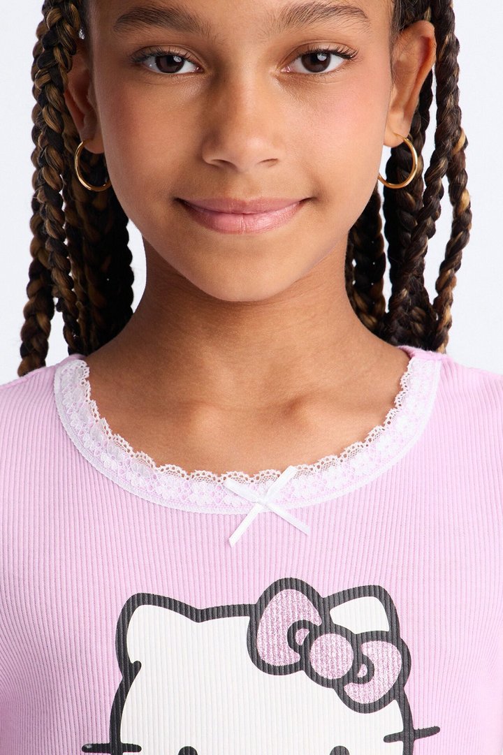 Mini Hello Kitty So Sweet Short Set - Lavender/combo