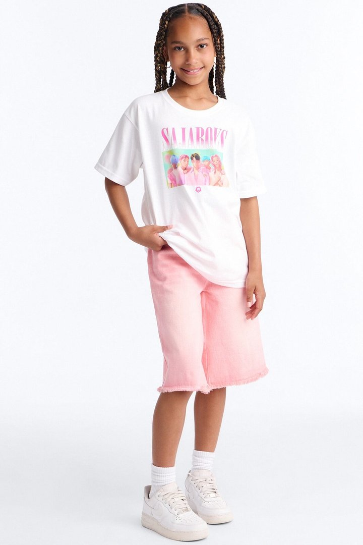 Mini Saja Boys Soda Pop Short Sleeve Tee - White