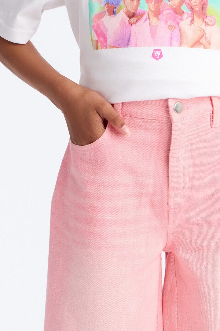 Mini Primadonna Denim Jorts - Pink
