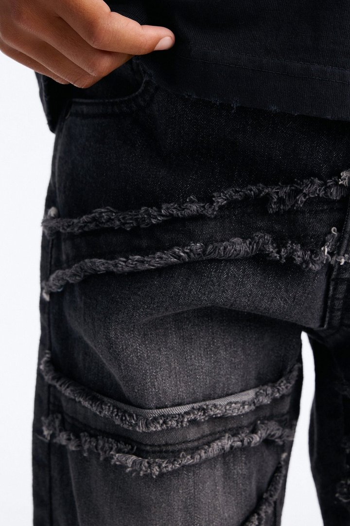 Mini We'll See Fray Jeans - Black