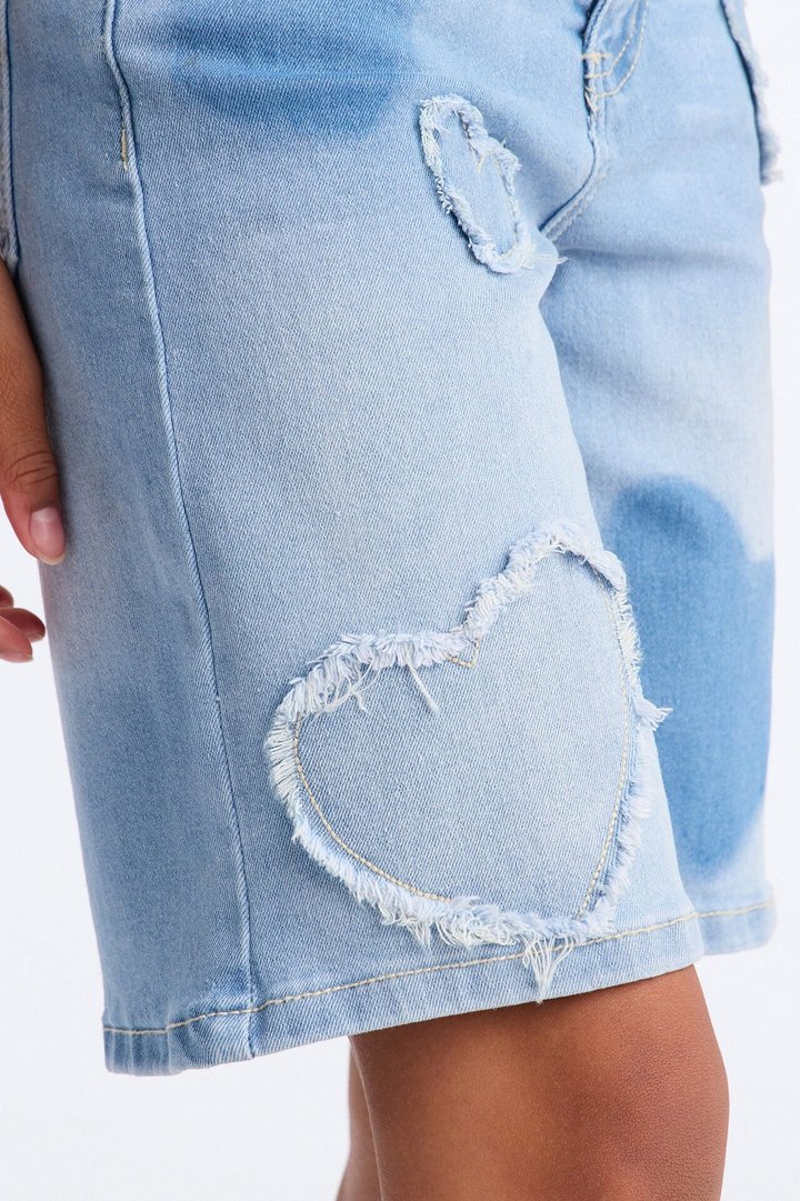 Mini Just Because Jorts - Medium Wash