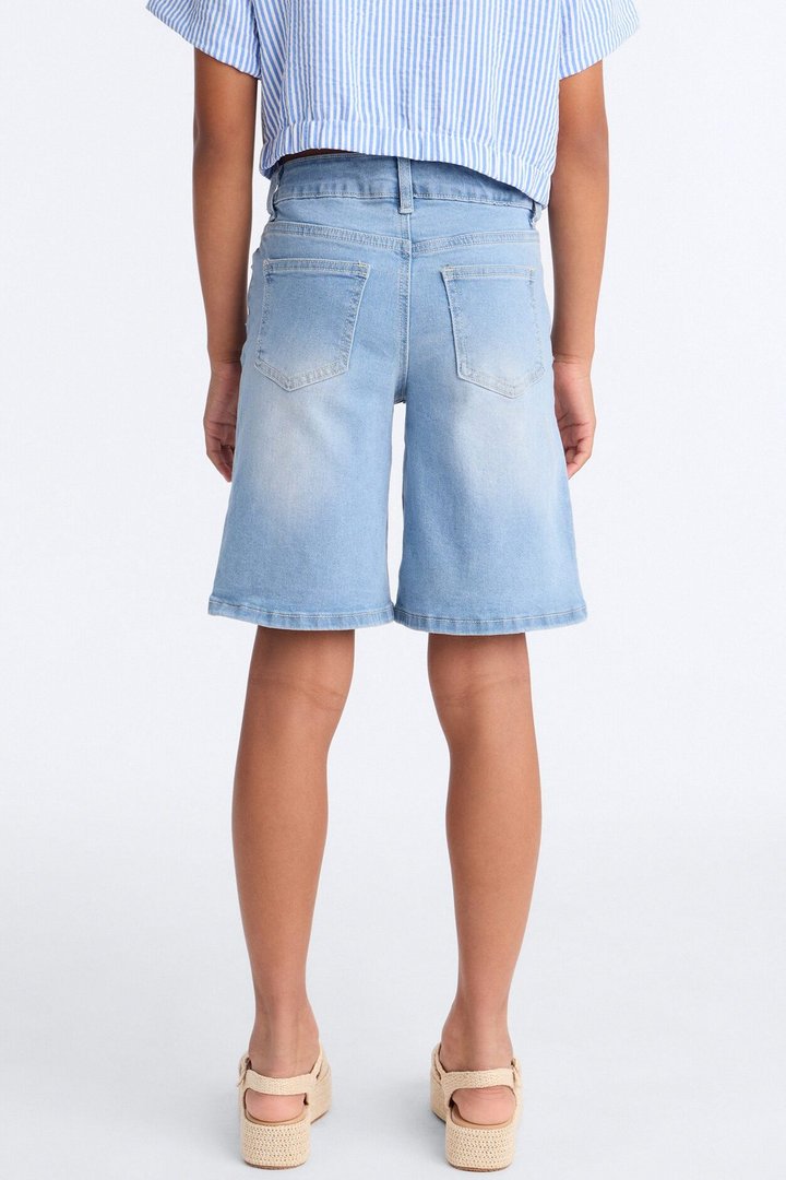 Mini Just Because Jorts - Medium Wash