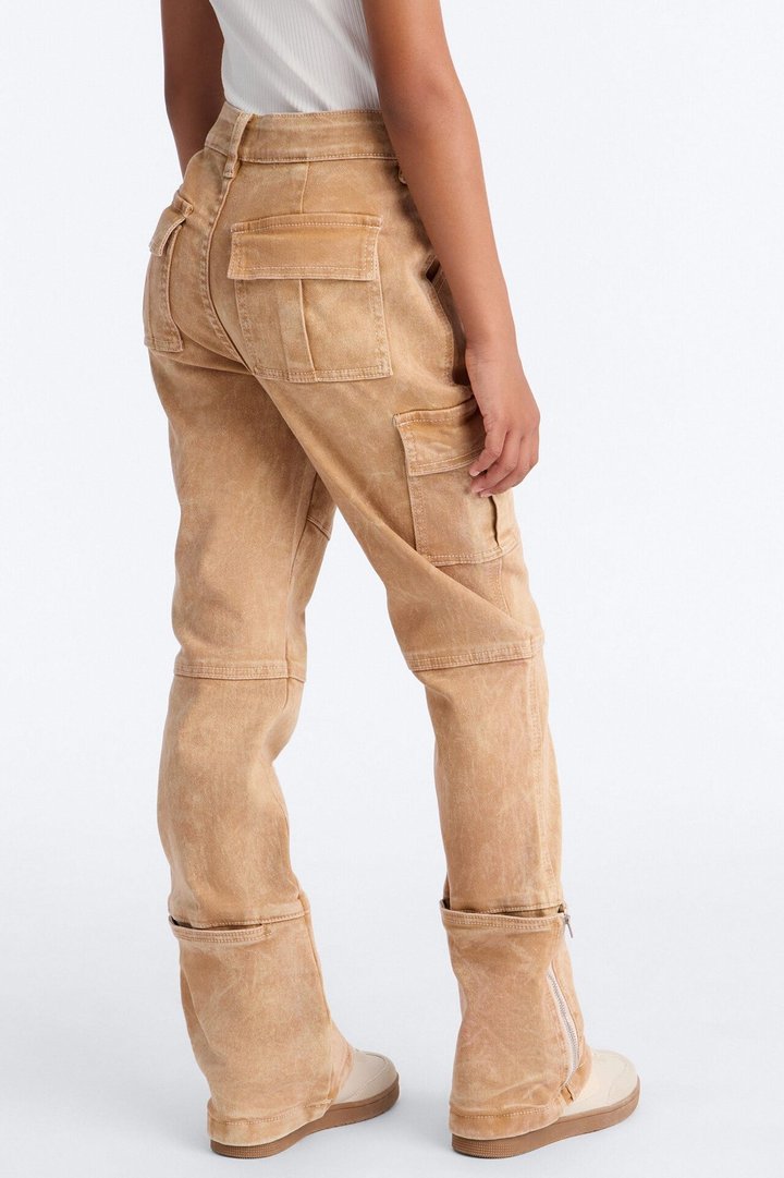 Mini Camden Cargo Utility Jeans - Tan