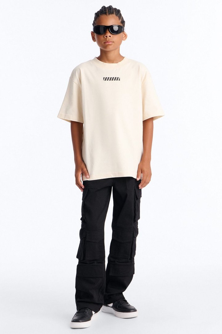 Mini Endgame Short Sleeve Front/Back Tee - Natural