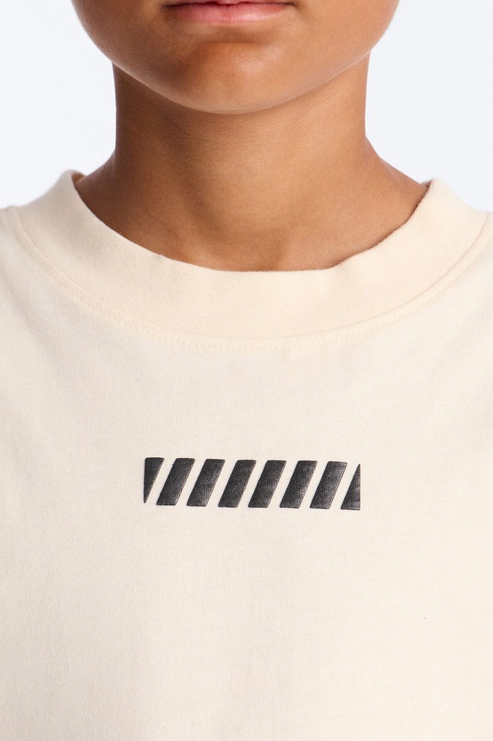 Mini Endgame Short Sleeve Front/Back Tee - Natural