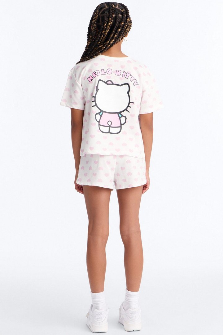 Mini Hello Kitty Bon Voyage Short Set - White/combo