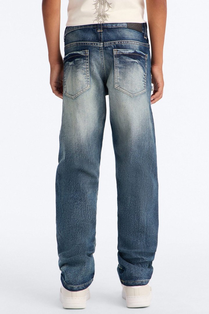Mini We'll See Fray Jeans - Dark Wash