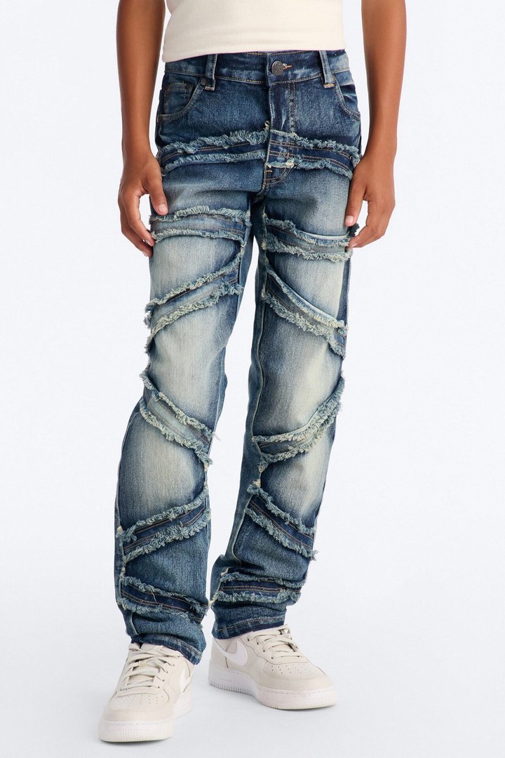 Mini We'll See Fray Jeans - Dark Wash