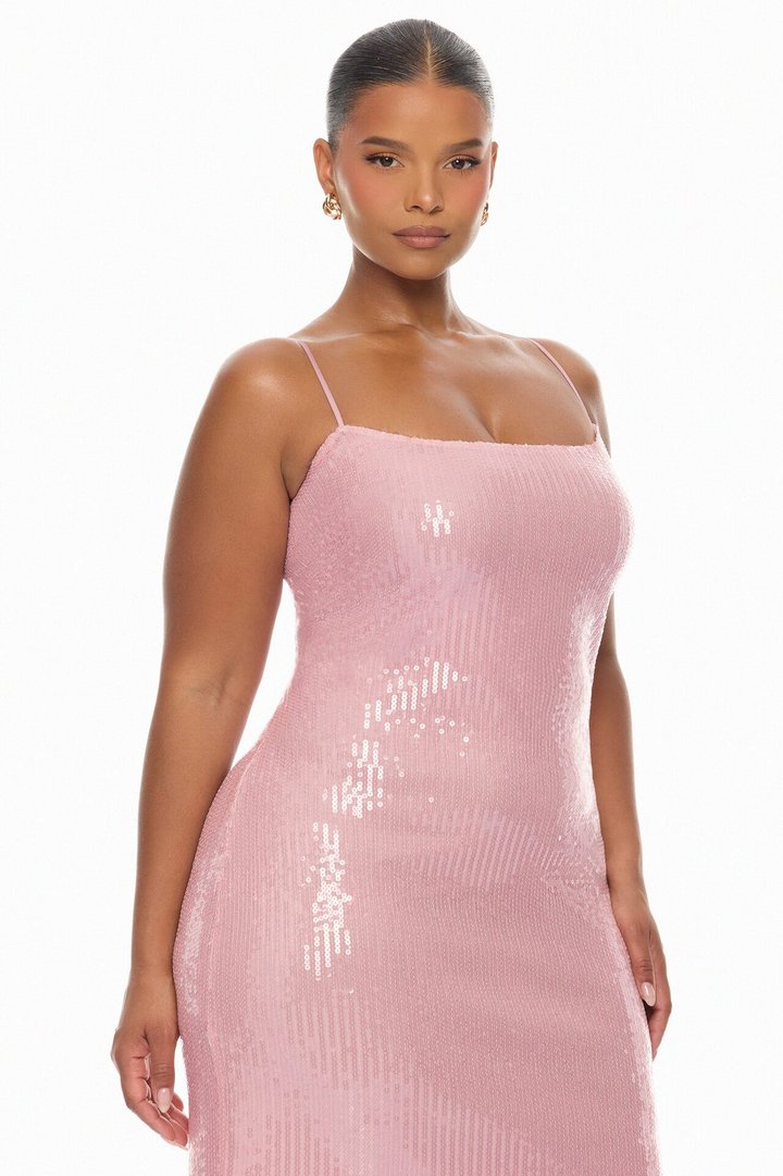 Trina Sequin Mini Dress - Pink