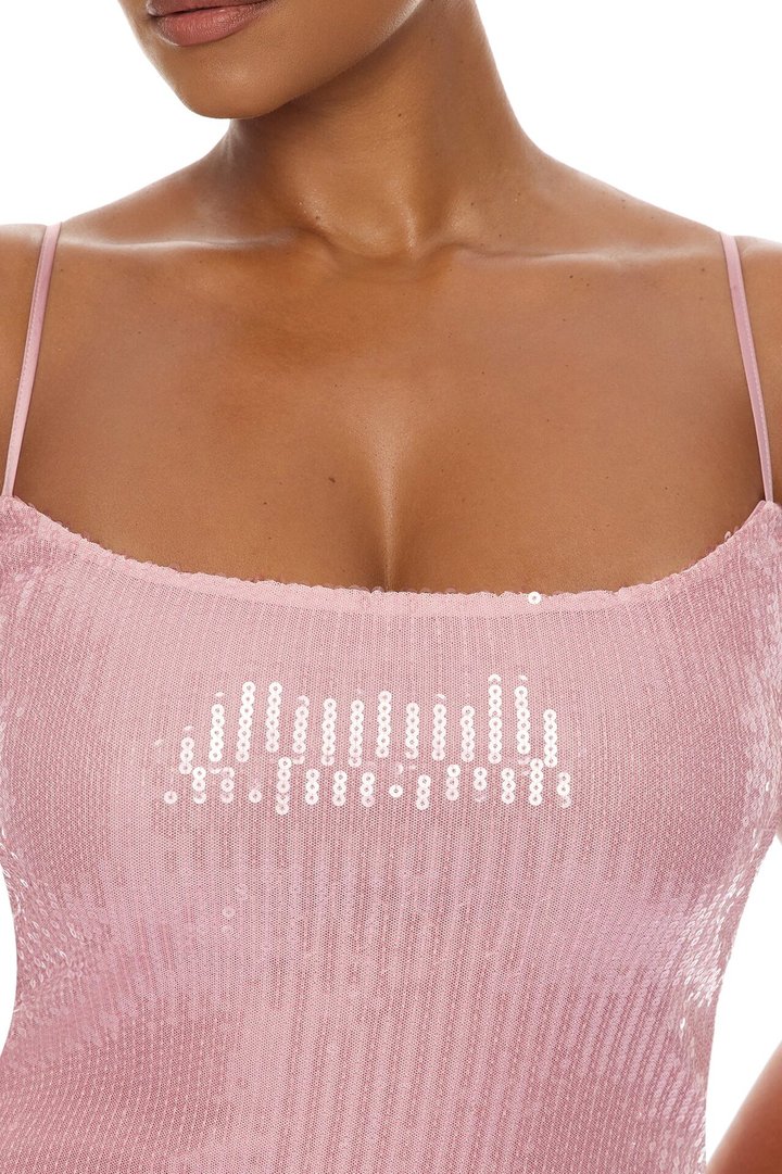 Trina Sequin Mini Dress - Pink