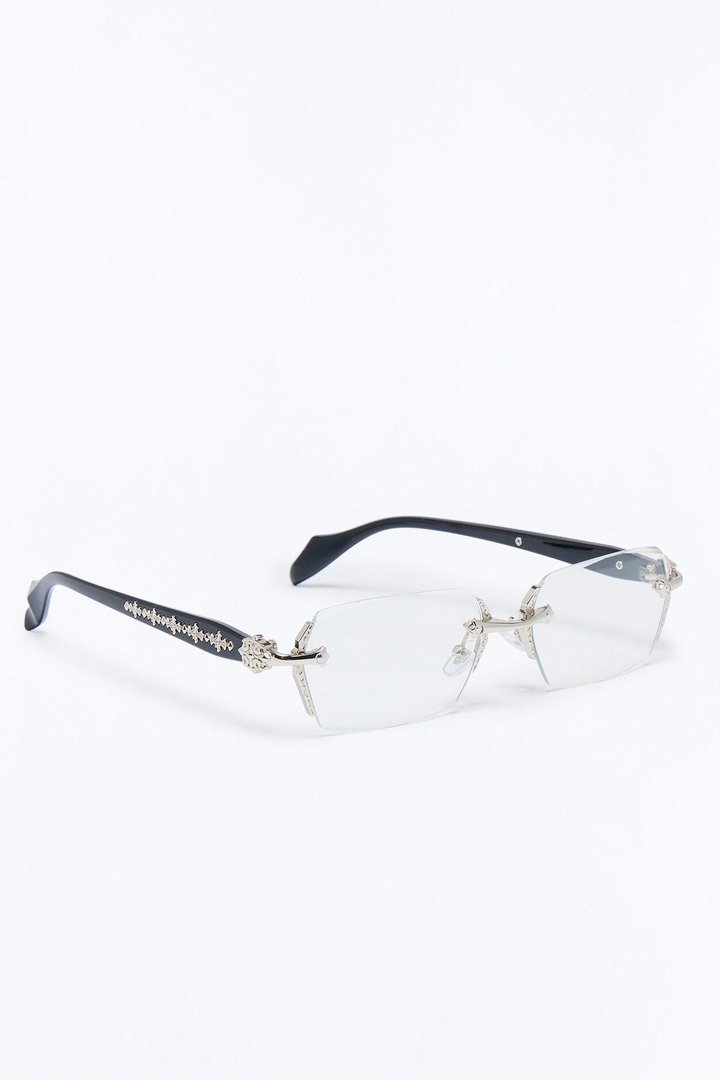 Retro Abraxas Sunglasses - Black/Silver