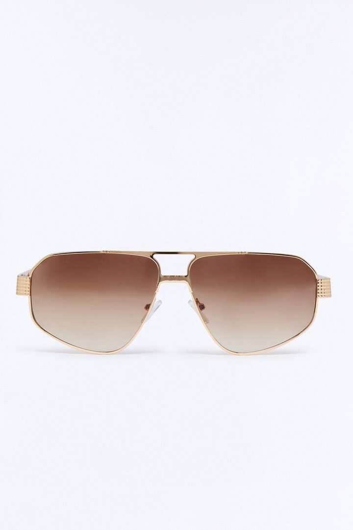 Escape Season Aviator Sunglasses - Rose Gold