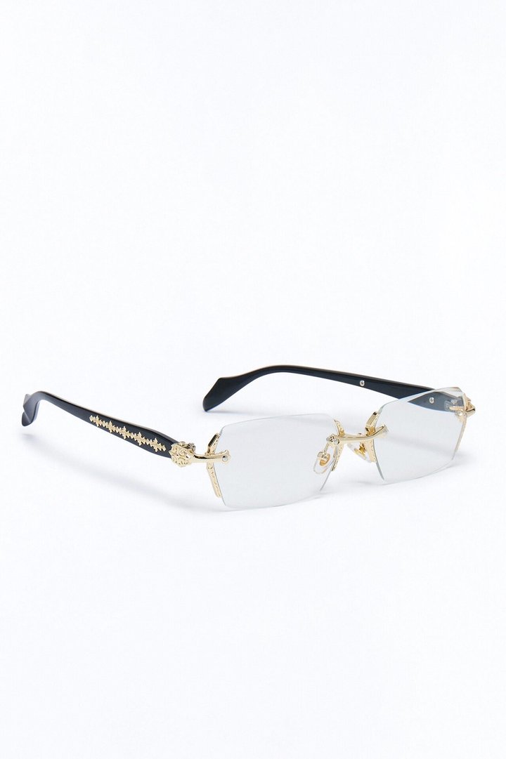 Retro Abraxas Sunglasses - Black/Gold