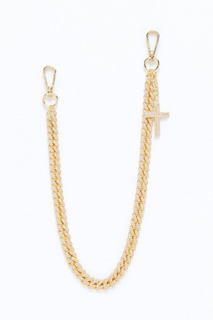 Following Faith Cuban Pant Chain - Gold