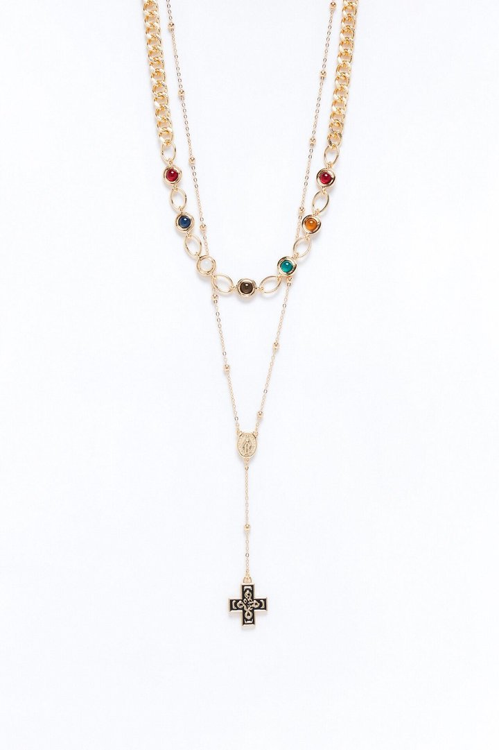 Archangel Flex Chain Necklace Set - Gold