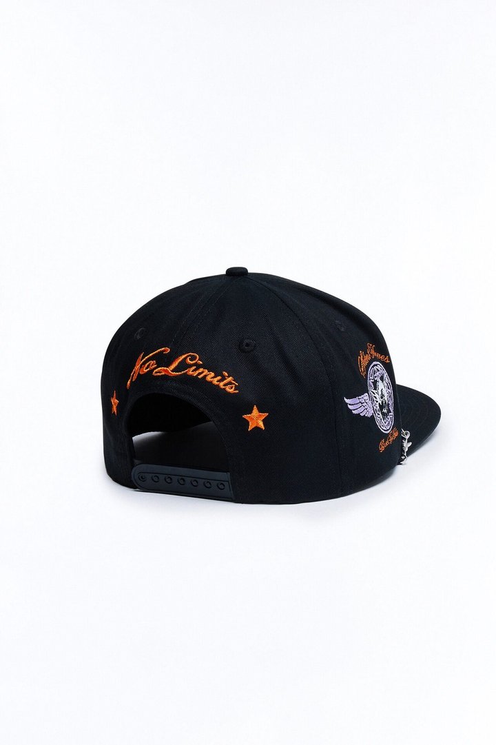 Loyalty Graphic Embroidered Snapback Hat - Black