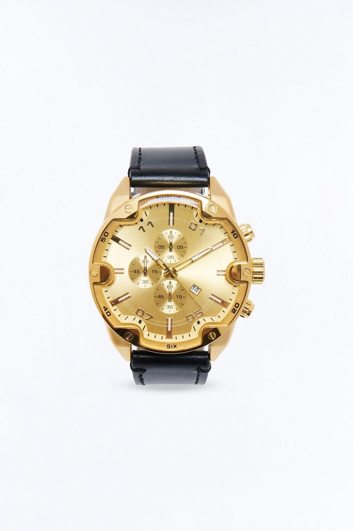 Apex Chronograph Watch - Gold/Black
