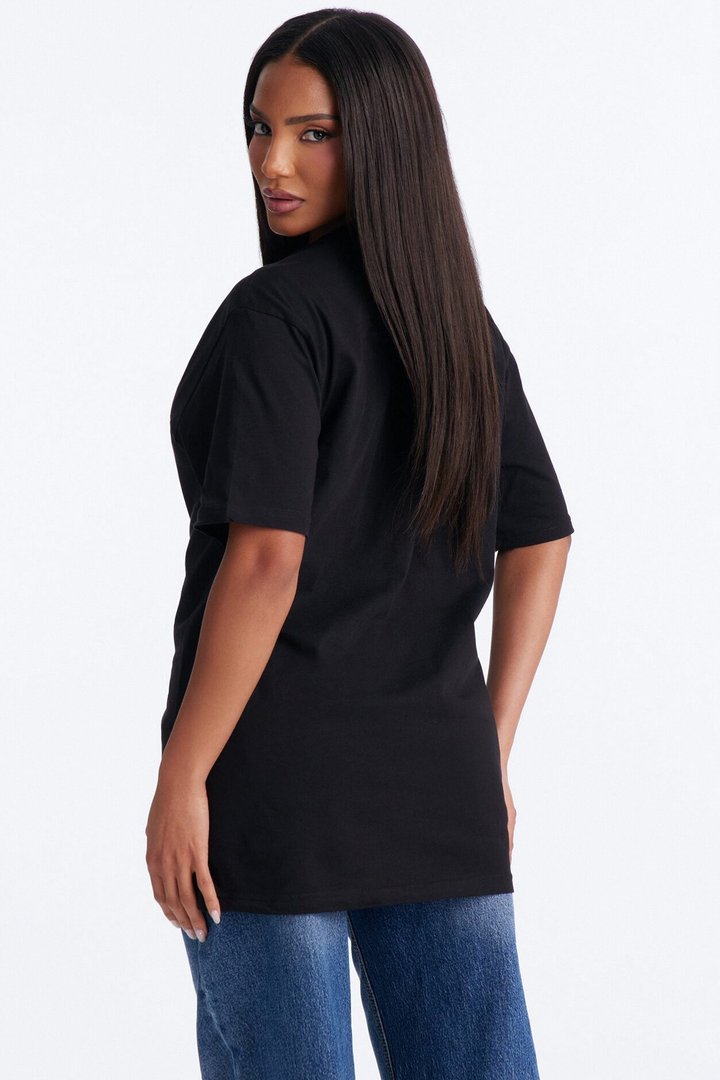 Random Tuesday Oversized T Shirt - Black