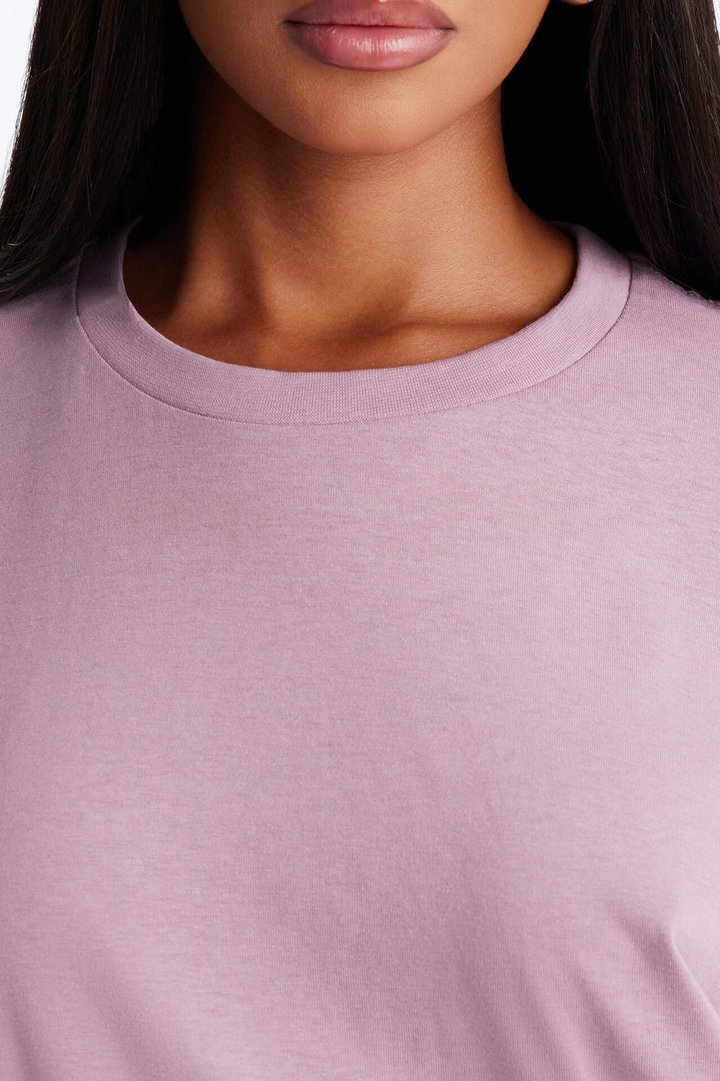 The Oversized Boyfriend Tee - Lilac