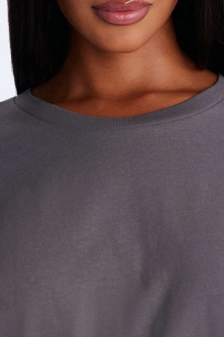 Random Tuesday Oversized T Shirt - Grey