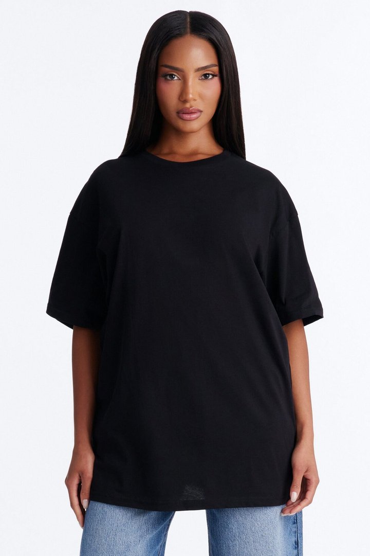 Easy Days Oversized T Shirt - Black
