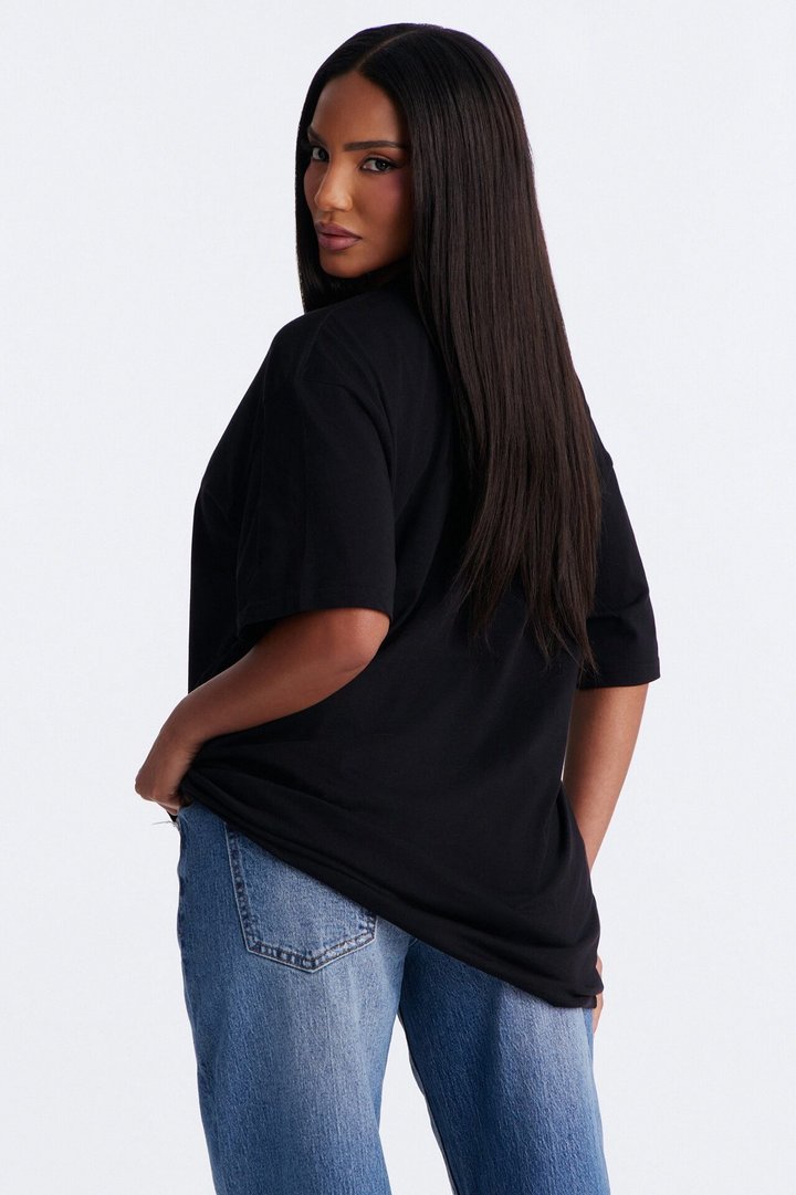 Easy Days Oversized T Shirt - Black