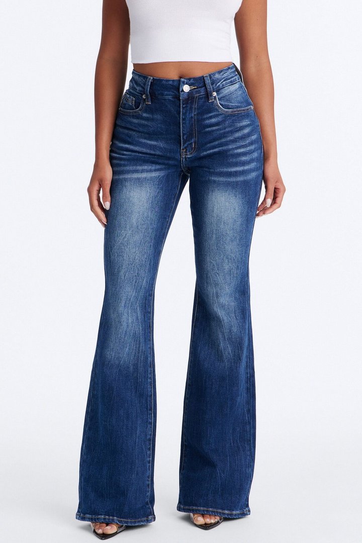 Classic Drift Stretch Flare Jeans - Medium Wash